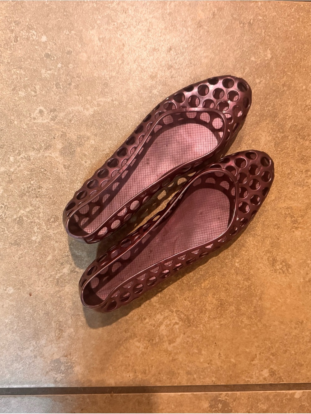 Marc Jacobs Purple Surf Jelly Slip-On Ballet Flats